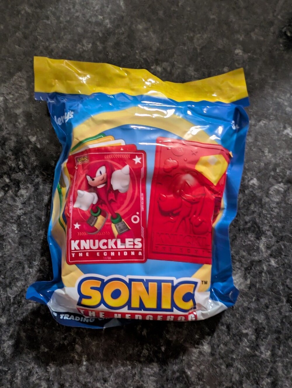 Sealed Wendy's Kids' Meal promotional package featuring a Knuckles